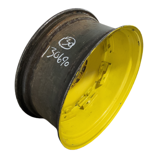 [NTS-130690] 13"W x 30"D, John Deere Yellow 8-Hole Rim, Clamp/Loop Style