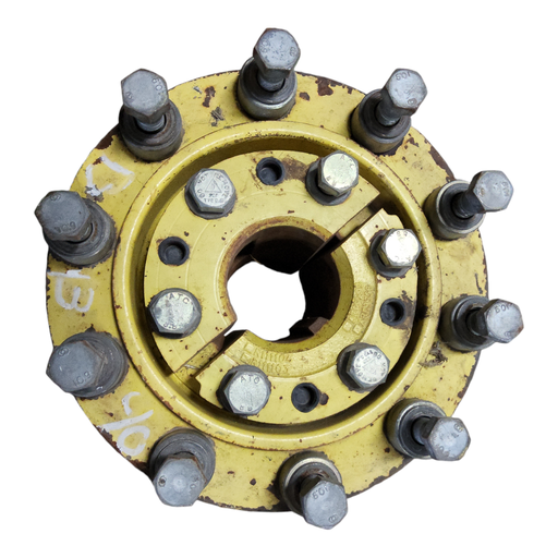 [131340] 10-Hole Wedg-Lok OE Style, 3.94" (100mm) axle, John Deere Yellow