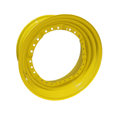 [132045] 15"W x 30"D, John Deere Yellow 12-Hole Waffle Wheel (Groups of 3 bolts)