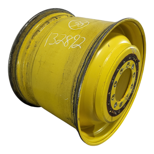 [NTS-132892] 25"W x 38"D, John Deere Yellow 10-Hole Straddle Dual - Inside Main , -16.5" Offset