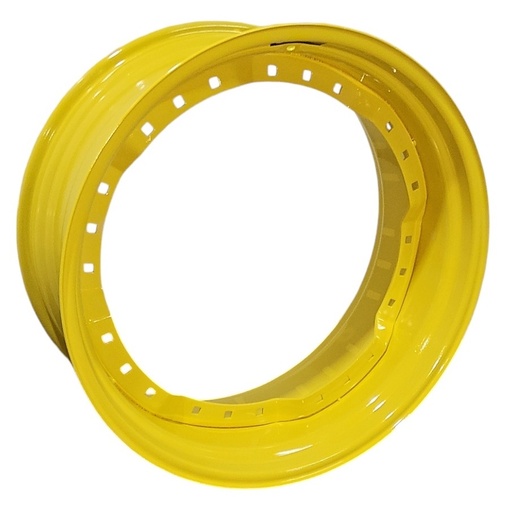 [NTS-133274] 15"W x 34"D, John Deere Yellow 12-Hole Waffle Wheel (Groups of 3 bolts) , 2.62" Offset