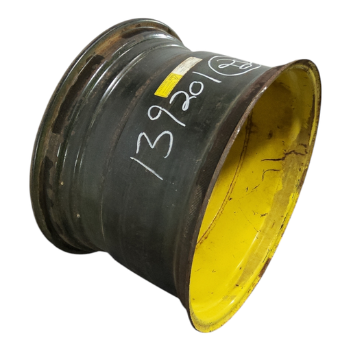 [NTS-139201] 18"W x 28"D, John Deere Yellow 8-Hole Formed Plate