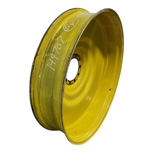 [NTS-149707] 12"W x 54"D, John Deere Yellow 10-Hole Formed Plate , -9.25" Offset