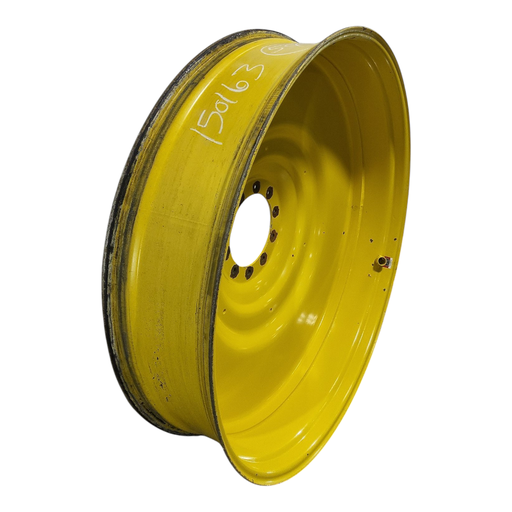 [NTS-150163] 12"W x 54"D, John Deere Yellow 10-Hole Formed Plate , -9.25" Offset