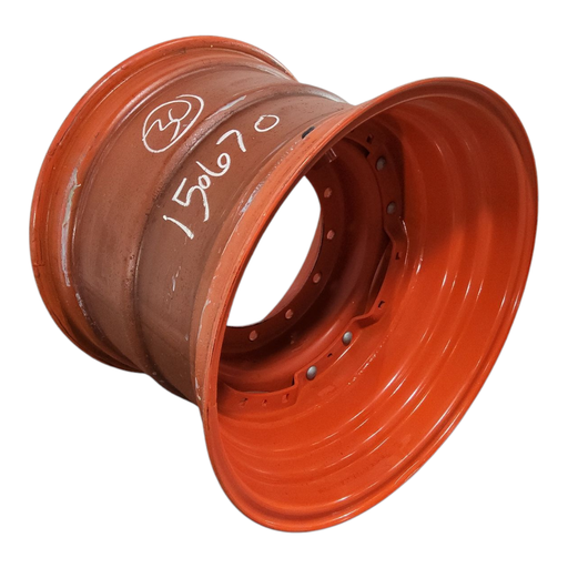 [NTS-150670] 23"W x 30"D, Fendt/Agco Red 8-Hole Waffle Wheel (Groups of 2 Bolts) , 0.62" Offset