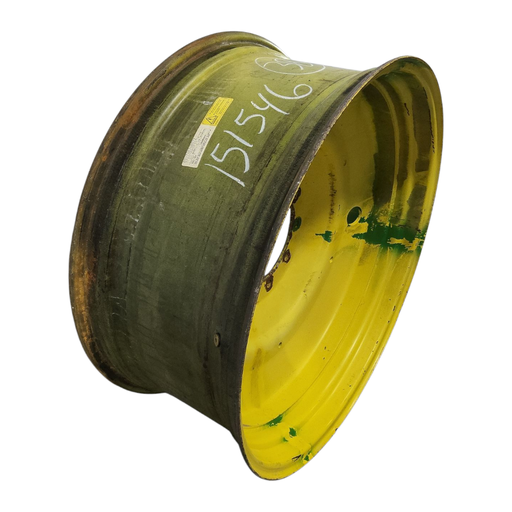 [NTS-151546] 16"W x 38"D, John Deere Yellow 10-Hole Formed Plate