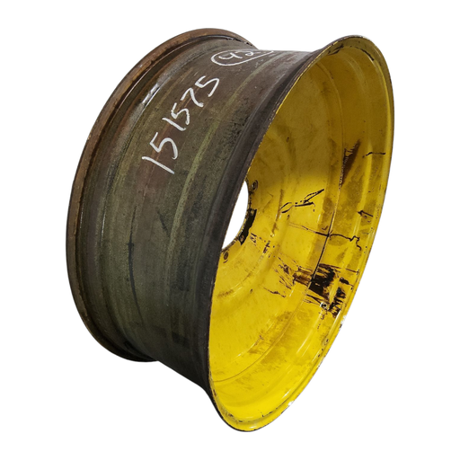 [NTS-151575] 16"W x 42"D, John Deere Yellow 10-Hole Formed Plate , -5.75" Offset