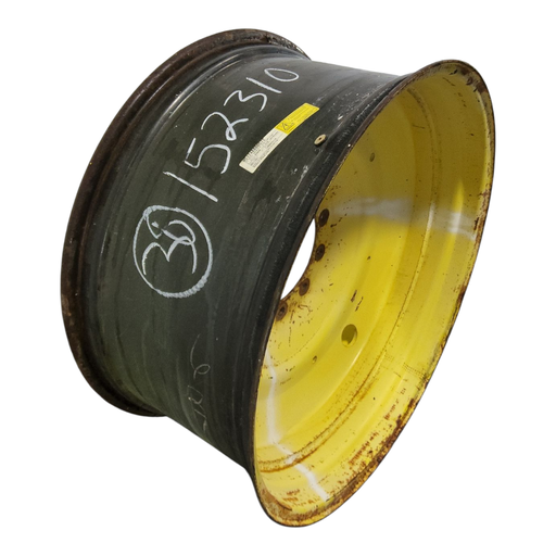 [NTS-152310] 18"W x 38"D, John Deere Yellow 10-Hole Formed Plate