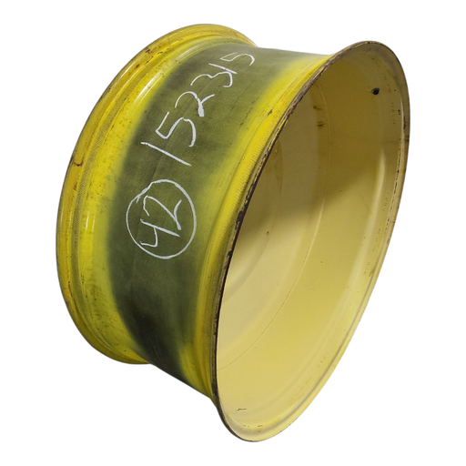 [NTS-152315] 18"W x 42"D, John Deere Yellow 10-Hole Formed Plate , -8.88" Offset