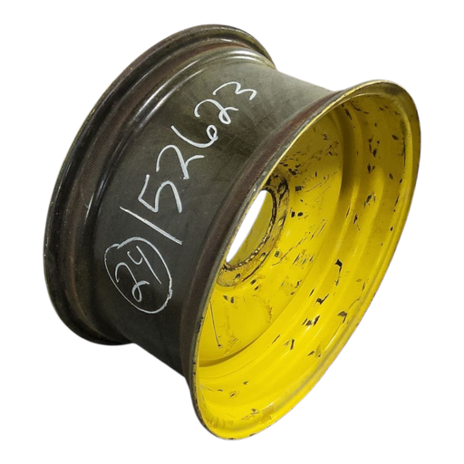 [NTS-152623] 12"W x 24"D, John Deere Yellow 8-Hole Formed Plate , -0.12" Offset