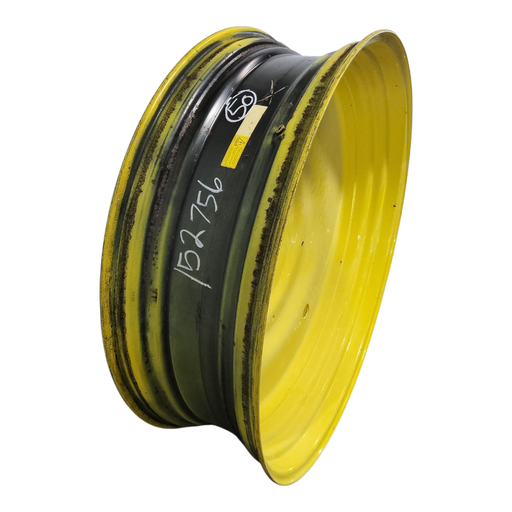 [NTS-152756] 15"W x 50"D, John Deere Yellow 10-Hole Formed Plate , -6.62" Offset