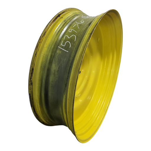 [NTS-153976] 15"W x 50"D, John Deere Yellow 10-Hole Formed Plate , -6.62" Offset