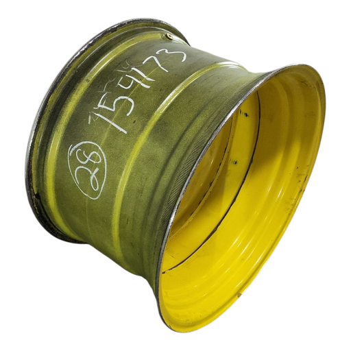 [NTS-154173] 18"W x 28"D, John Deere Yellow 8-Hole Formed Plate , 5.12" Offset