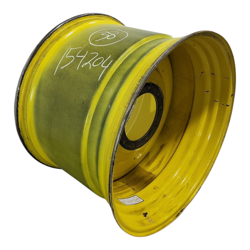 [NTS-154204] 27"W x 38"D, John Deere Yellow 10-Hole Formed Plate , -3.62" Offset