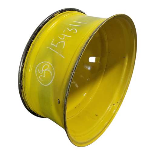 [NTS-154311] 16"W x 38"D, John Deere Yellow 10-Hole Dolly Dual , -13.12" Offset