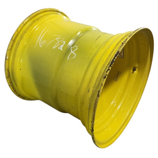 [NTS-167828] 25"W x 26"D, John Deere Yellow 10-Hole Formed Plate , -0.75" Offset