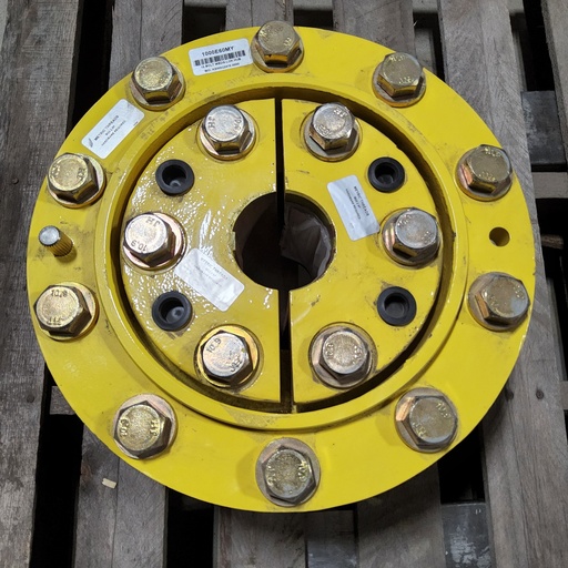 [1000E60MY] 10-Hole Wedg-Lok Style, 3.12" (79.38mm) axle, John Deere Yellow
