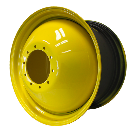 [042355700Y] 23"W x 38"D, John Deere Yellow 10-Hole Dolly Dual , -14.38" Offset