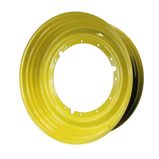 [27564] 15"W x 50"D, John Deere Yellow 12-Hole Stub Disc , -3" Offset