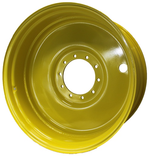 [28438] 18"W x 38"D, John Deere Yellow 10-Hole Formed Plate Sprayer , -2.75" Offset