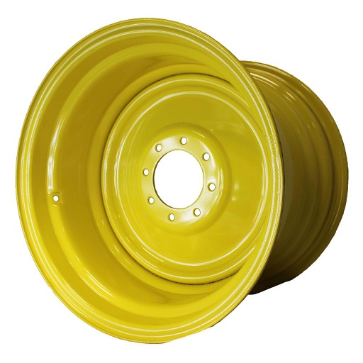 [39166] 20"W x 26"D, John Deere Yellow 8-Hole Formed Plate , -2" Offset