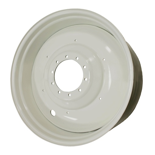 [64181] 20"W x 42"D, Ford / New Holland White 10-Hole Formed Plate , -9.5" Offset