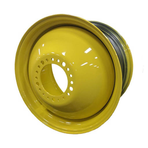 [68292] 23"W x 38"D, John Deere Yellow 20-Hole Dolly Dual , -16.38" Offset