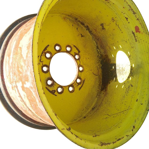 [WT001623-NRW-Z] 20"W x 30"D, John Deere Yellow 10-Hole Spun Disc