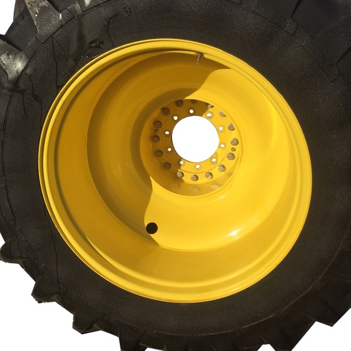 [WT005245-Z] 18"W x 42"D, John Deere Yellow 10-Hole Straddle Dual - Inside Main