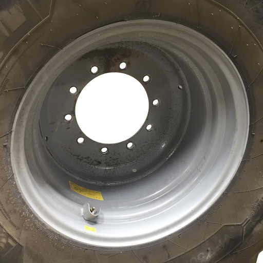 [WT008777] 25"W x 26"D, Agco Corp Gray 10-Hole Formed Plate , -0.25" Offset