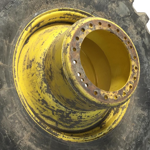 [WT008822] 25"W x 38"D, John Deere Yellow 20-Hole Straddle Dual - Inside Main