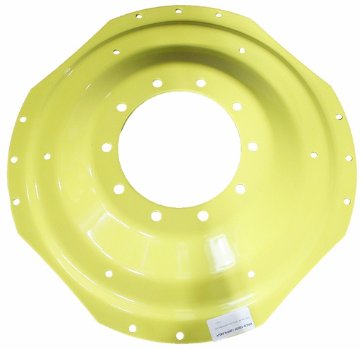 [27231] 10-Hole Waffle Disc (Groups of 3 Bolts) Center for 38"-54" Rim, John Deere Yellow