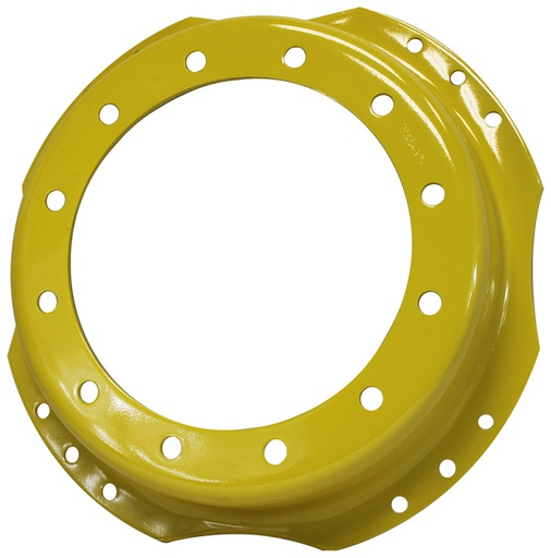[27252] 12-Hole Waffle Disc (Groups of 3 Bolts) Center for 28"-30" Rim, John Deere Yellow