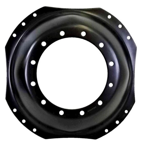 [27255] 12-Hole Waffle Disc (Groups of 3 Bolts) Center for 34" Rim, Black
