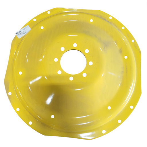 [052215200Y] 8-Hole Waffle Disc (Groups of 3 Bolts) Center for 38"-54" Rim, John Deere Yellow