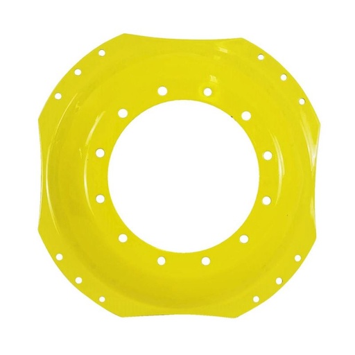 [63703] 12-Hole Waffle Disc (Groups of 3 Bolts) Center for 34" Rim, John Deere Yellow