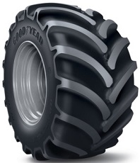 [04252448897760L/R] LSW680/55R42 Goodyear Farm OptiTorque R-1 on Agco Corp Gray 12-Hole Formed Plate